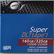 DELL 09W085 SDLT- 1 160/320GB DATA CARTRIDGE 1PK